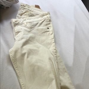 Hollister White skinny jeans